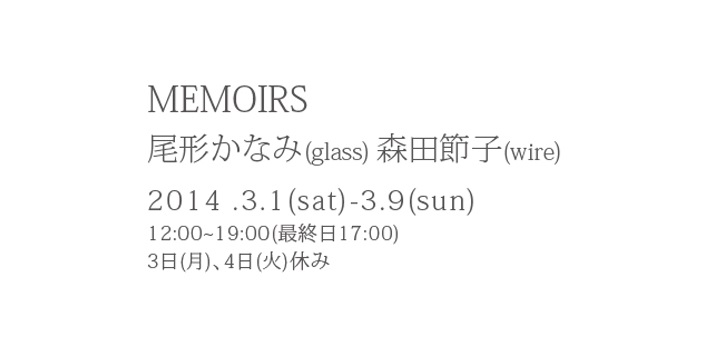  MEMOIRS    `@Ȃ(glass) @Xc@ߎq(wire)